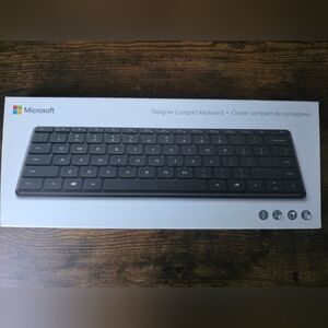 Microsoft Black Wireless Keyboard * New Open Box